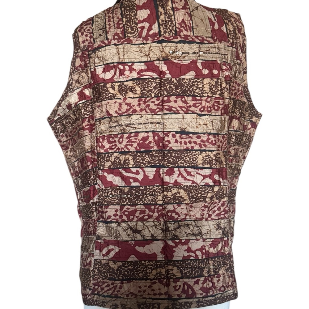 Chico’s Multicolor Patchwork Vest - image 3